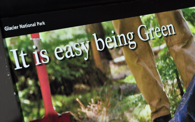 This park wayside exhibit reminds visitors sustainability is easier than we think.