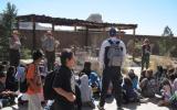 Animas 2nd graders meeting with park staff