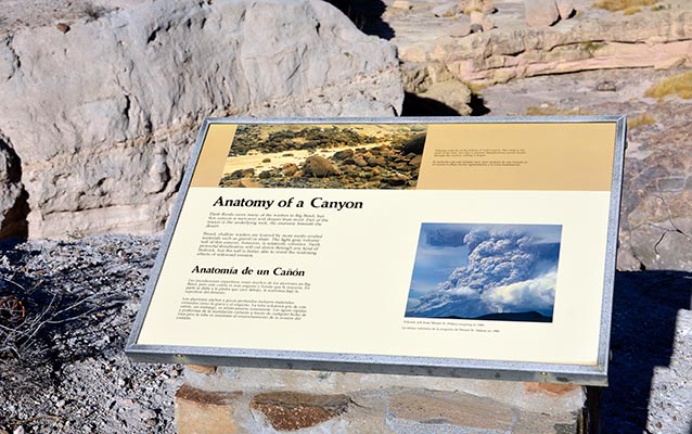 Tuff Canyon Wayside Exhibit