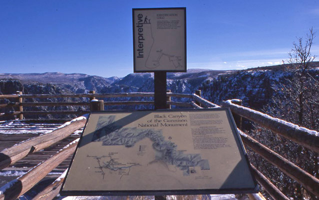 Old Wayside at Tomichi Point, Black Canyon of the Gunnison National Park.