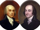 Portraits of President James Madison and Treasury Secretary Albert Gallatin