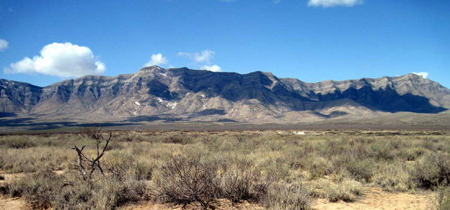 A Chihuahuan Desert shrub-steppe at Guadalupe Mountains National Park.