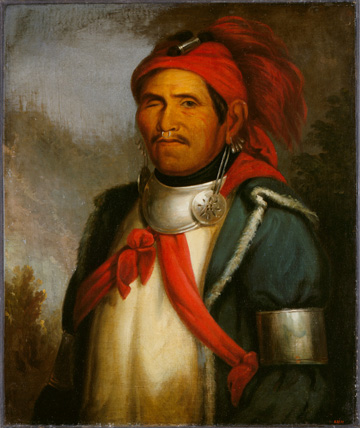 Portrait of Shawnee religious leader Tenskwatawa