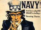 US Navy recruiting poster with Uncle Sam pointing finger to YOU