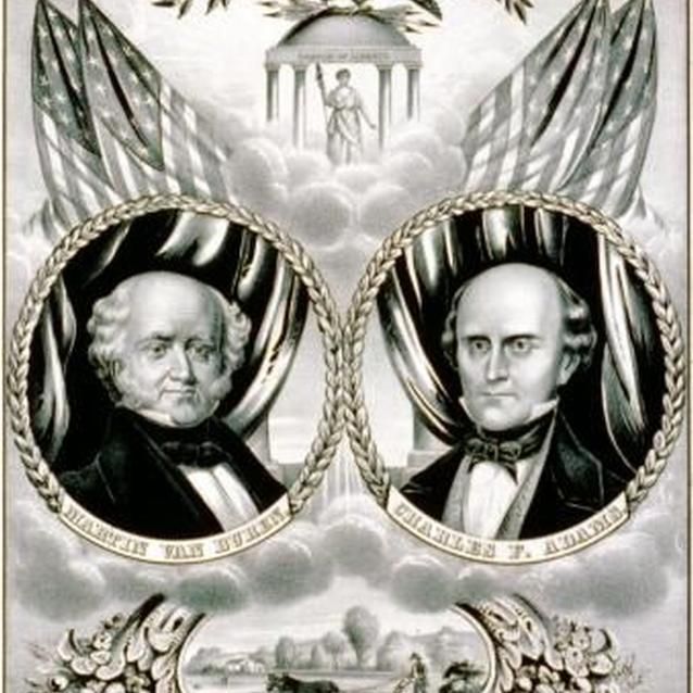 Free Soil party banner from the election of 1848.