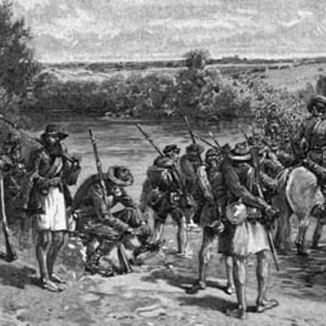 Sketch of Jackson's men over the Potomac