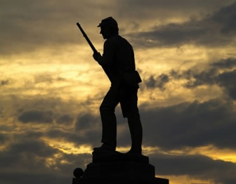Modern photograph of monument at Antietam National Battlefield