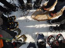 Borrow our snowshoes!