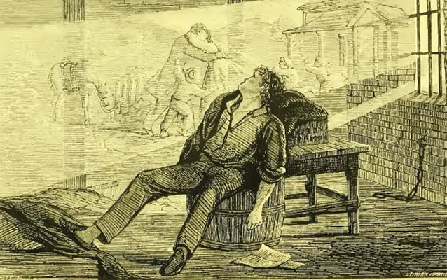 Prisoner dreaming of freedom
