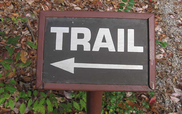 Trail sign