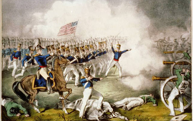 Taylor leading at the Battle of Palo Alto