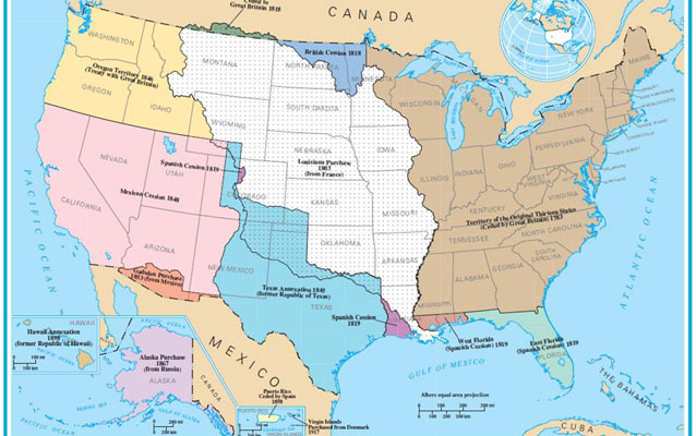 U.S. expansion through the years.