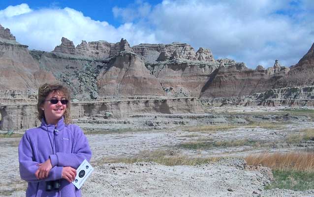 Student from Interior School at Badlands National Park