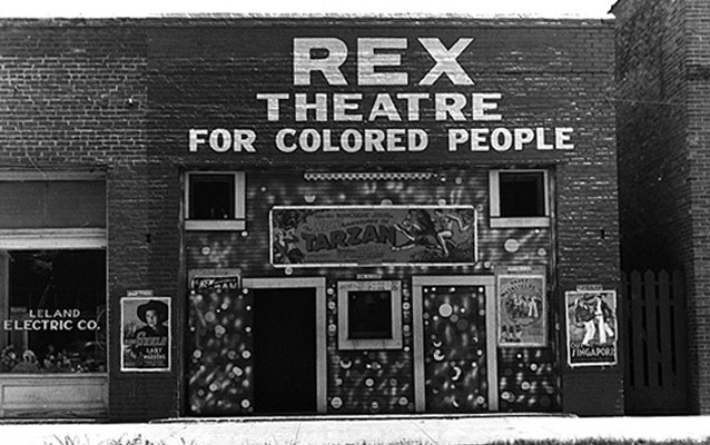 Rex Theatre for Colored People, Leland, Mississippi - June 1937