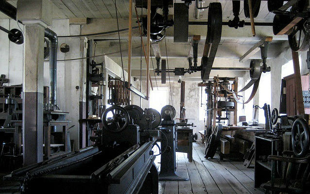Interior of the Wilkinson Machine Shop