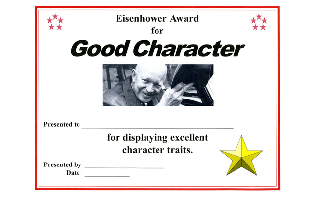 Eisenhower Good Character Award