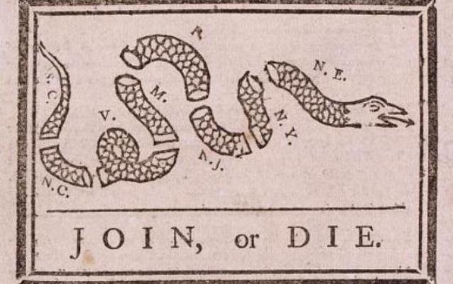 Join or Die cartoon