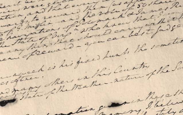 Photograph of Washington’s “Remarks” document