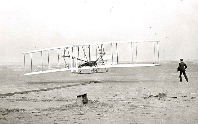 Liftoff on December 17, 1903