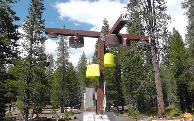 Air quality monitoring equipment at Devils Postpile National Monument