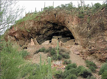 A cliff dwelling at Tonto National Monument
