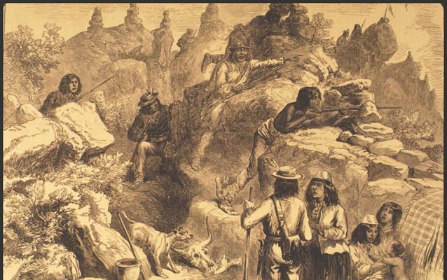 Drawing of Modoc War