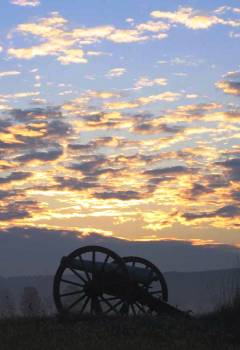 Cannon at sunrise Cannon at sunrise