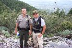 Ranger and Border Patrol Agent on Patrol