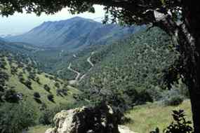 The view from Montezuma Pass looking southeast.