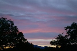 Sunset at Coronado National Memorial