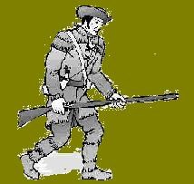 drawing of a militiaman with rifle