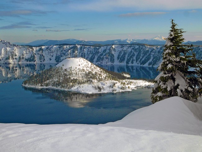Winter View of Wizard Island