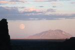 Big Southern Butte and moon