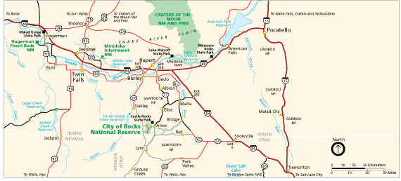 Southern Idaho Map