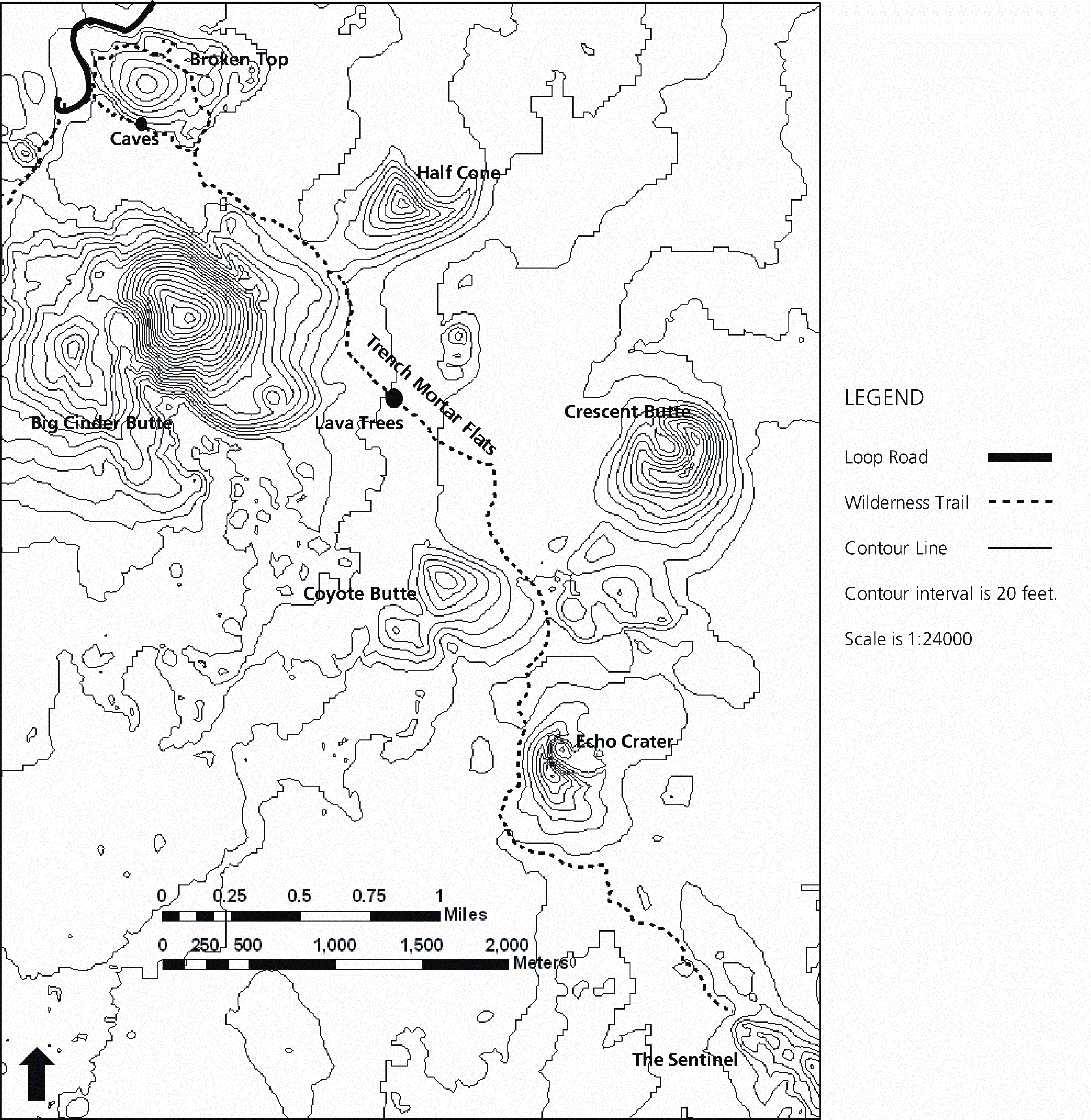 map of wilderness