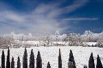 winter scene at the Hensley Settlement