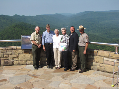 park superintendents and park partners receive generous contributions to benefit Cumberland Gap National Historical Park and Cumberland Trail State Park