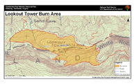 Map of prescribed burn area