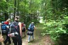 Hikers in the backcountry
