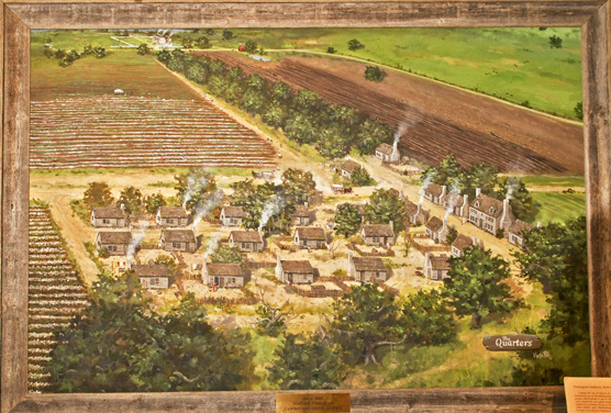 An artist's rendering of what Stafford Plantation may have looked like.