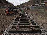 1. Tracks are built in the maintenance yard.