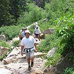 Hikers on the Curecanti Creek Trail