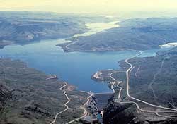 Aerial of Blue Mesa Reservoir