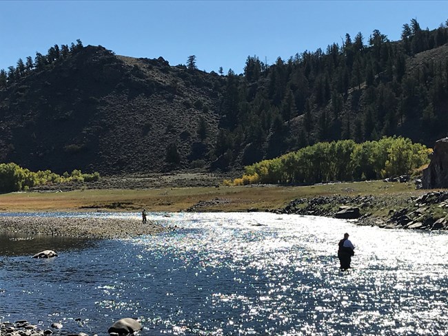 Fishing along the Gunnison River