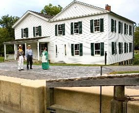 Towpath Trail outside Canal Visitor Center