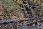 Stairs down to Brandywine Falls