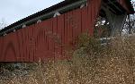 Covered bridge in fall