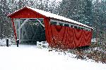 Bridge in the snow