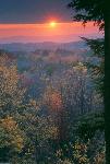 Ledges overlook at sunset