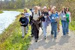 School group on the trail